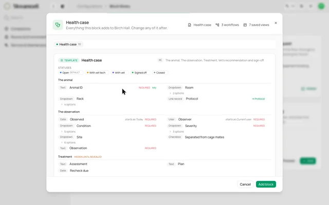 Explore the block-library concept — product demonstration
