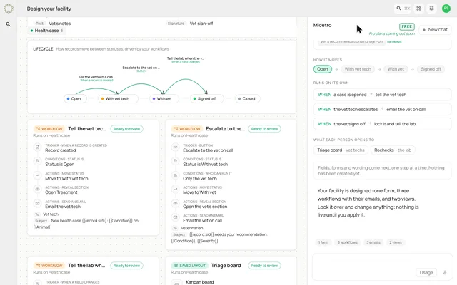 Explore an AI-designed facility setup — product demonstration