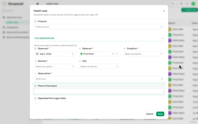 Add a photo field to your health-case form: Streamcell demonstration