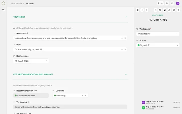 Follow one case from observation to sign-off: Streamcell demonstration