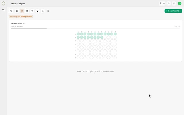 Place a sample on an occupancy map — product demonstration