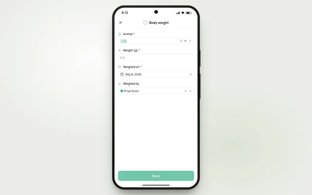 Scan a barcode to link a record — product demonstration