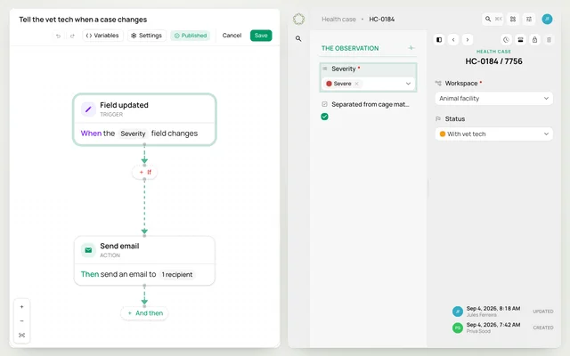 Choose what starts a workflow — product demonstration