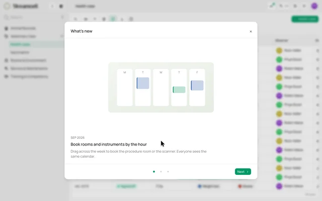 Explore a What's New panel — product demonstration